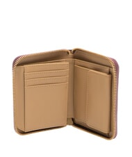 LOVE MOSCHINO LOCKED IN GOLD  Cartera peque&ntilde;a con cremallera vino - Carteras Mujer - 2