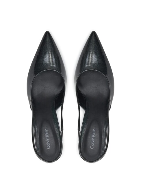 CK Zapatos de tacón de cuero con tira trasera ck negro - Zapatos Mujer