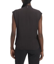 CALVIN KLEIN CK Camisa blusa de viscosa de manga corta ck negro - Camisas - 2