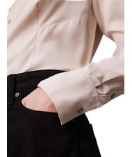 CALVIN KLEIN CK Camisa de viscosa de manga larga mañana gris - Camisas - 2