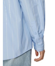 CALVIN KLEIN CK Camisa de manga larga de corte relajado garceta / franja colocada en el cielo nocturno - Camisas - 4