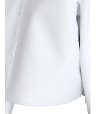 CALVIN KLEIN CK JEANS Camisa de algodón de manga corta y larga blanco brillante - Camisas - 5