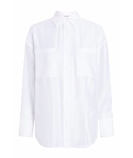 CALVIN KLEIN CK Camisa transparente de corte extragrande blanco brillante - Camisas - 4