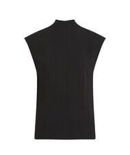 CALVIN KLEIN CK Camisa blusa de viscosa de manga corta ck negro - Camisas - 4