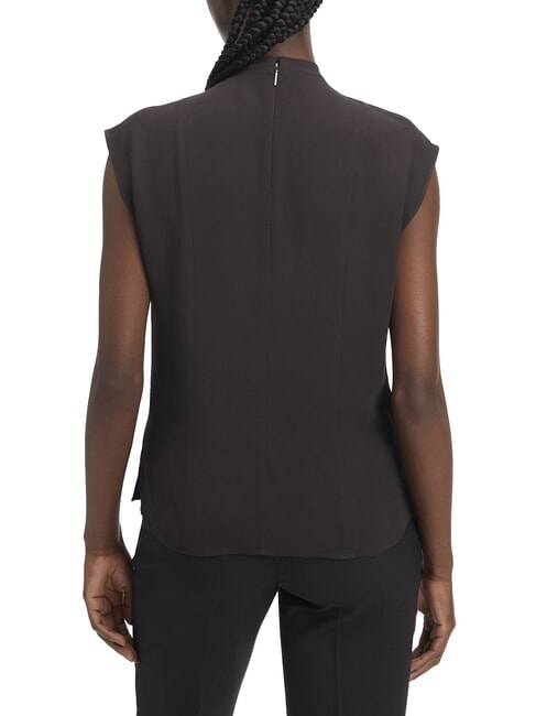 CK Camisa blusa de viscosa de manga corta ck negro - Camisas