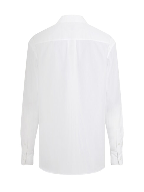 CK Camisa de manga larga de corte relajado blanco brillante - Camisas