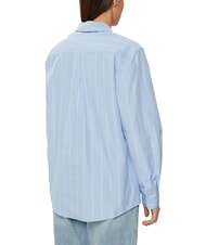 CALVIN KLEIN CK Camisa de manga larga de corte relajado garceta / franja colocada en el cielo nocturno - Camisas - 2