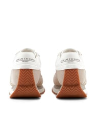 ARMANI EXCHANGE ROYALE SUEDE AIR MESH Zapatillas arena + oro pálido - Zapatos Mujer - 3