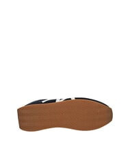 ARMANI EXCHANGE ROYALE SUEDE AIR MESH Zapatillas de piel con el logotipo de AX azul marino+blanco roto - Zapatos Hombre - 5