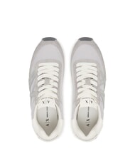 ARMANI EXCHANGE ROYALE SUEDE AIR MESH Zapatillas gris+plata - Zapatos Mujer - 4