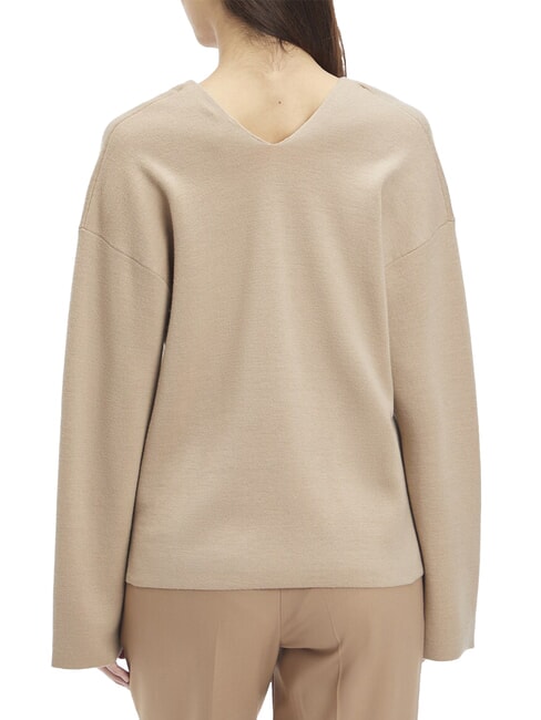 CK Suéter de cuello en V con mangas anchas ánfora - Suéteres de mujer