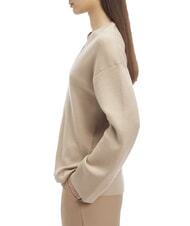 CALVIN KLEIN CK Suéter de cuello en V con mangas anchas ánfora - Suéteres de mujer - 3