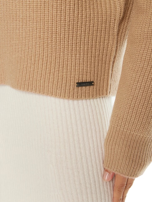 CK Su&eacute;ter de lana de corte relajado &aacute;nfora - Su&eacute;teres de mujer