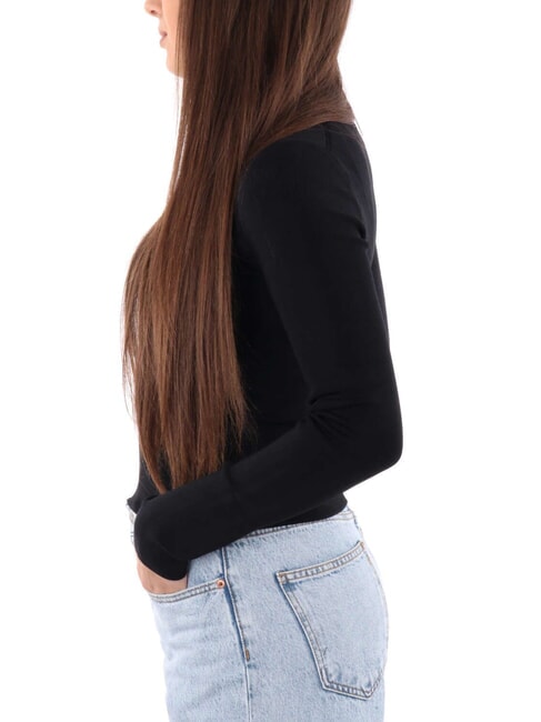 CK JEANS Su&eacute;ter con corte lateral ck negro - Su&eacute;teres de mujer