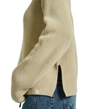 CALVIN KLEIN CK JEANS Su&eacute;ter de cuello alto de algod&oacute;n de corte relajado pel&iacute;cano - Su&eacute;teres de mujer - 4