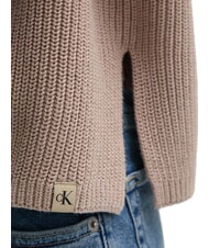 CALVIN KLEIN CK JEANS Suéter de cuello alto de algodón de corte relajado cabra - Suéteres de mujer - 5