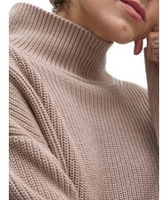 CALVIN KLEIN CK JEANS Suéter de cuello alto de algodón de corte relajado cabra - Suéteres de mujer - 4