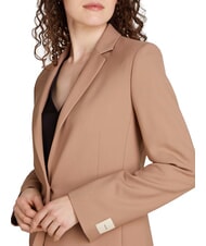 CALVIN KLEIN CK Chaqueta blazer de mezcla de lana con un botón ánfora - Chaquetas de mujer - 3