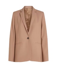 CALVIN KLEIN CK Chaqueta blazer de mezcla de lana con un botón ánfora - Chaquetas de mujer - 4