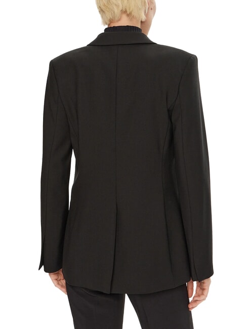 CK Chaqueta blazer de mezcla de lana con un botón ck negro - Chaquetas de mujer