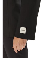 CALVIN KLEIN CK Chaqueta blazer de mezcla de lana con un botón ck negro - Chaquetas de mujer - 4