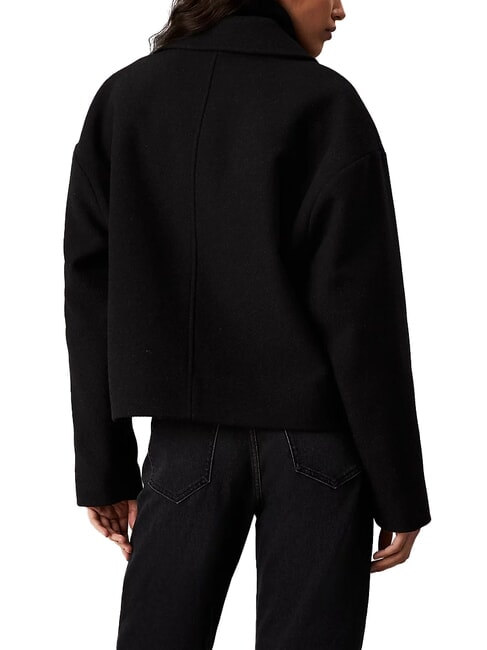 CK JEANS Chaqueta corta de mezcla de lana ck negro - Chaquetas de mujer