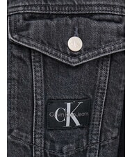 CALVIN KLEIN CK JEANS Chaqueta vaquera de algodón gris denim - Chaquetas de mujer - 3
