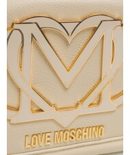 LOVE MOSCHINO LOGO Bolso de mano con bandolera Marfil - Bolsos Mujer - 3