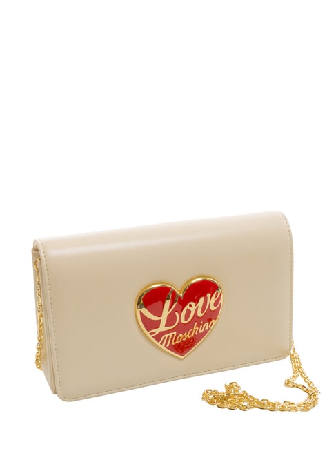 LOVE HEART  Bolso de hombro Marfil - Bolsos Mujer