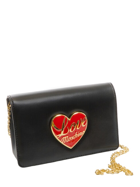 LOVE HEART  Bolso de hombro negro - Bolsos Mujer