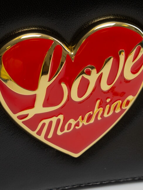 LOVE HEART  Bolso de hombro negro - Bolsos Mujer