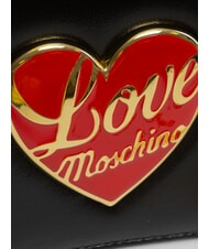 LOVE MOSCHINO LOVE HEART  Bolso de hombro negro - Bolsos Mujer - 3