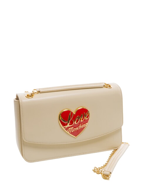 LOVE HEART  Bolso de hombro Marfil - Bolsos Mujer