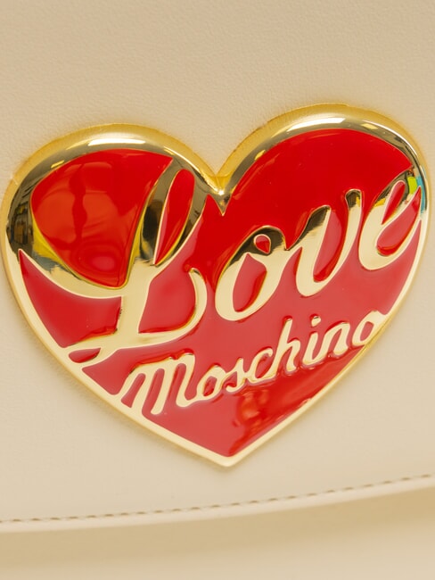 LOVE HEART  Bolso de hombro Marfil - Bolsos Mujer