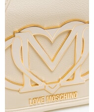 LOVE MOSCHINO LOGO  Mini bolso de hombro Marfil - Bolsos Mujer - 3