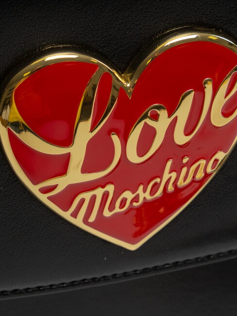 LOVE HEART  Bolso de hombro negro - Bolsos Mujer