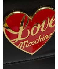 LOVE MOSCHINO LOVE HEART  Bolso de hombro negro - Bolsos Mujer - 3
