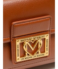 LOVE MOSCHINO LOCKED IN GOLD  Mochila de mujer castaña - Bolsos Mujer - 3