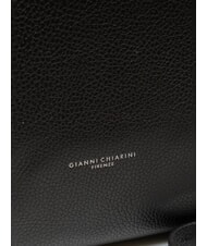 GIANNI CHIARINI VIRGINIA Bolso de hombro de piel suave negro - Bolsos Mujer - 3