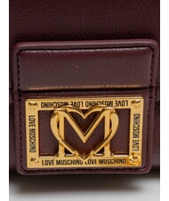 LOVE MOSCHINO SMART DAILY Bolso de mano con cadena vino - Bolsos Mujer - 3