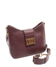 LOVE MOSCHINO LOCKED IN GOLD Bolso de hombro, con correa para el hombro vino - Bolsos Mujer - 2