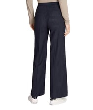 CALVIN KLEIN CK Pantalones de raya diplom&aacute;tica de pierna ancha - Pantalones de mujer
