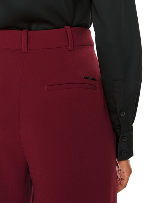 CK Pantalones palazzo suaves ciclismo rojo - Pantalones de mujer