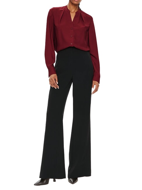 CK Pantalones palazzo suaves ck negro - Pantalones de mujer
