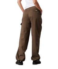 CALVIN KLEIN CK JEANS Pantalones cargo de algodón cepillado - Pantalones de mujer