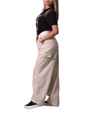 CALVIN KLEIN CK JEANS Pantalones cargo de algod&oacute;n cepillado pel&iacute;cano - Pantalones de mujer - 3