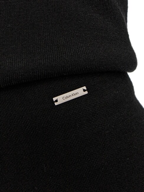 CK Pantalones de punto de pierna ancha ck negro - Pantalones de mujer