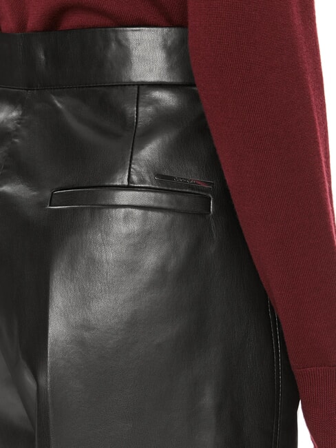 CK Pantalones de cintura alta con perneras anchas ck negro - Pantalones de mujer