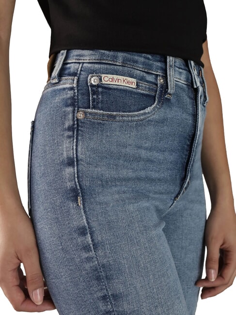 CK JEANS Vaqueros ajustados de cintura alta dril - Jeans