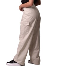 CALVIN KLEIN CK JEANS Pantalones cargo de algodón cepillado pelícano - Pantalones de mujer - 2